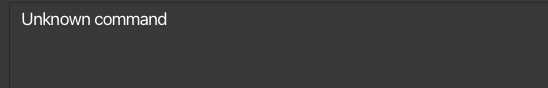 UnknownCommand